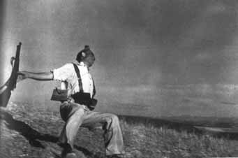 Muerte de un Miliciano, Cerro Muriano, Frente de Córdoba, Robert Capa, 1936