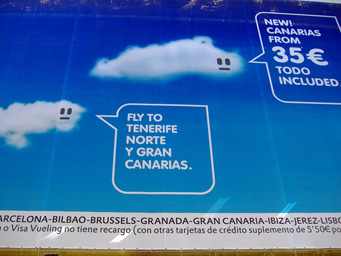 Detalle lona Vueling