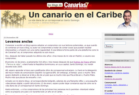 Un canario en el Caribe