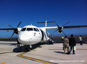 Embarcando en La Gomera