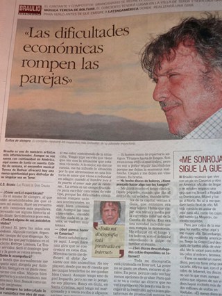 Entrevista a Braulio en Canarias7