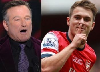 Robin Williams y Aaron Ramsey